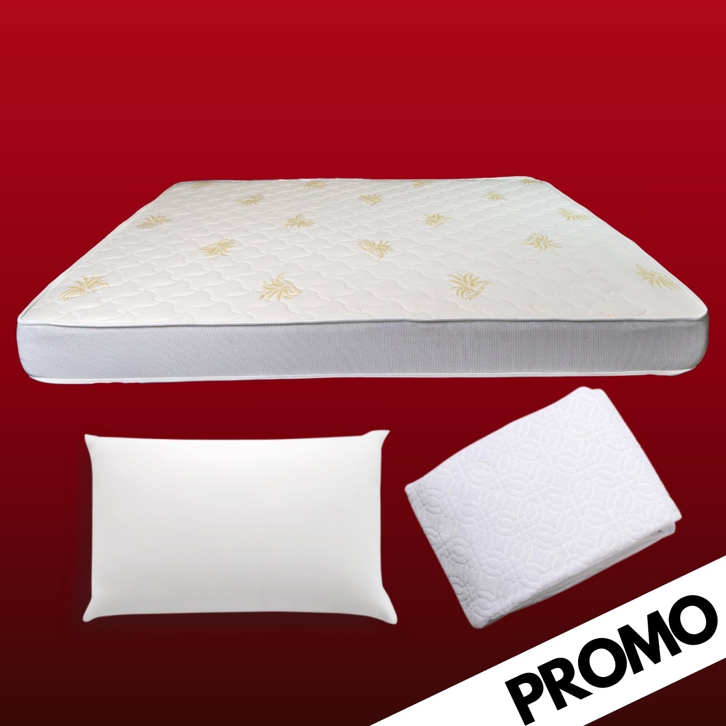PROMO Materasso Piazza e Mezza + Cuscino + Copri Materasso